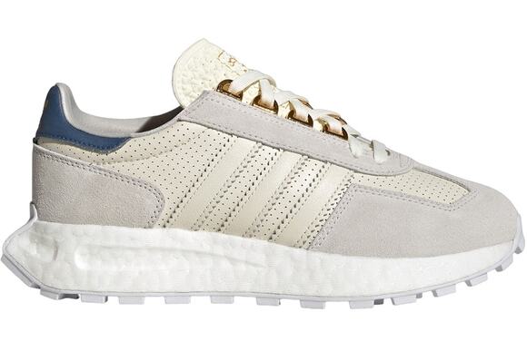adidas Shoes - Adidas Retropy E5 Off-White Grey Blue Metallic Gold Sneakers Women's Size 8.5